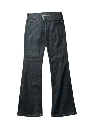 7 For All Mankind Dark Indigo Bootcut Jeans thumbnail 3