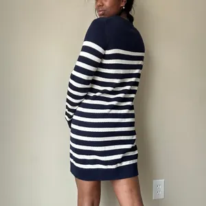 Gap Navy Blue and White Striped Mini Dress Size Small thumbnail 5