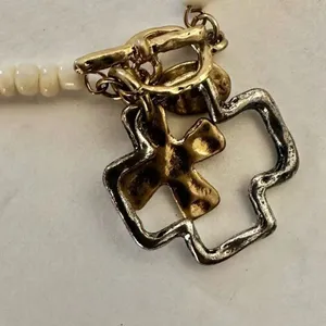 Envious cross charm bracelet Silver thumbnail 3