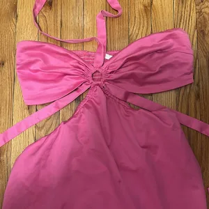 MORE TO COME Kristen Halter Mini Dress in Pink thumbnail 8