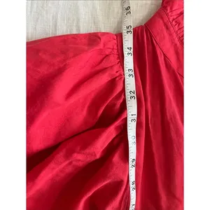 Anthropologie NEVER A WALLFLOWER High Ruffle Collar Poplin Mini Dress Pink Sz XS thumbnail 8