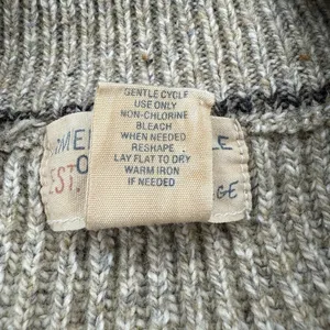 American Eagle Vintage Sweater M Chunky Knit Lambswool Oversized Minimalist Boxy thumbnail 6