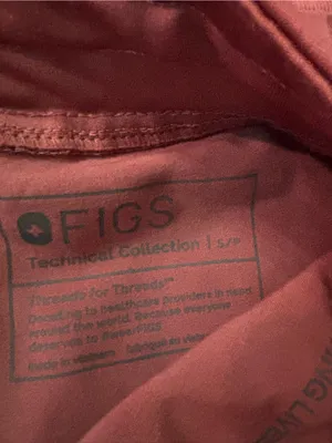 FIGS Zamora Jogger High Rise Scrub Pants - Mauve size small petite thumbnail 7