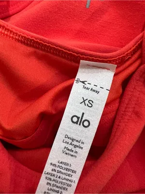 Alo Yoga Alosoft Courtside Tennis Dress Red Hot Summer Size XS thumbnail 5