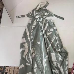ELAMEF Sage Green Abstract Print Cutout Maxi Dress – Size M thumbnail 3