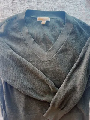 Michael Kors Olive Green V-Neck Sweater thumbnail 2