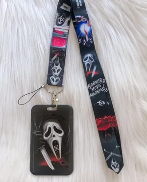 Scream horror movie lanyard with Id/ card holder thumbnail 1