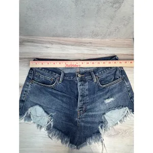 We The Free Free People Byron Bay‎ Denim Cut Off Shorts 28 Distressed Jean Short thumbnail 9