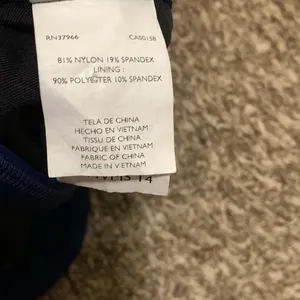 NIKE swimsuit woman size 14 open back navy color thumbnail 6