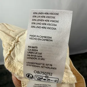 Anthropologie x Pilcro Linen‎ Drawstring Pants in Cream Size Extra Small thumbnail 8