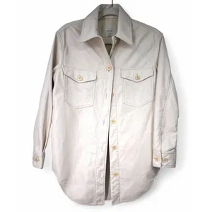 Aritzia Wilfred | Women's 2XS | The Ganna Vegan Leather Shirt Jacket in Birch thumbnail 5