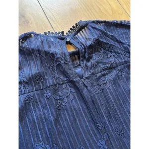 SUZANNE BETRO Navy Blue Lace Bodice Pleated Dress Women's Size XL -‎ NWT $100 thumbnail 6