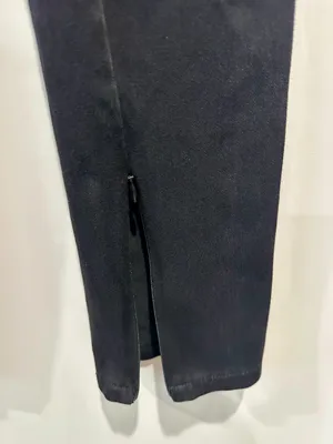 Good American Sculpt Pull-On Skinny Jeans Black XS Zip Split Hem thumbnail 5
