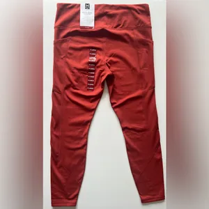 NWT Member's Mark Extra Warm High Rise Leggings XL Rusty Bronze Running thumbnail 4