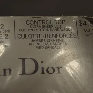 NIP Christian Dior Control Top Pantyhose, Brick, Size 2 thumbnail 7