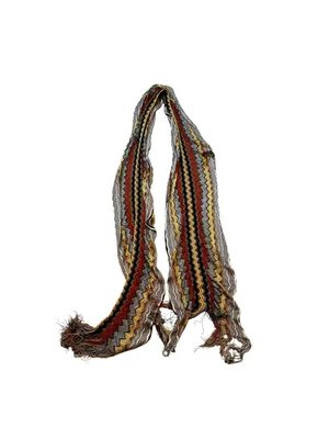 Missoni Zig Zag Chevron Multi Purpose Scarf Belt Head Wrap Boho Fringe thumbnail 6