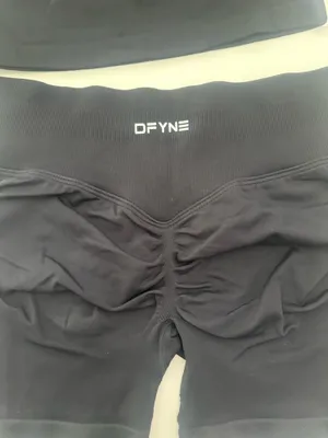 DFYNE set black small shorts and top new without tags thumbnail 3