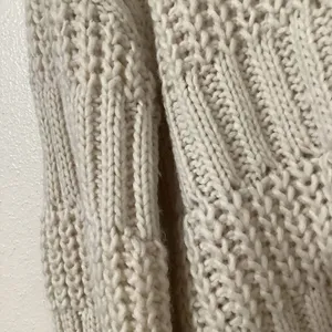 Aeropostale Cottagecore Chunky Knit Cream Oversized Turtleneck Sweater Small thumbnail 5