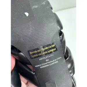 Abound Sandals Womens Size 6 Black Square Toe Woven‎ Stiletto Heels thumbnail 7