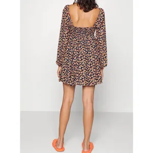 (NWT) Abercrombie & Fitch Floral Babydoll Long Sleeves Short Dress Size L thumbnail 2