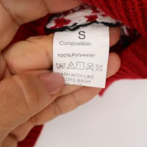 Red Fair Isle Reindeer Christmas Sweater Womens Size S Pom Pom Holiday Knit thumbnail 2