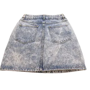 Cotton On 91 Denim Mini Skirt Blue Stone Acid Wash High Rise A Line Retro 6 thumbnail 2