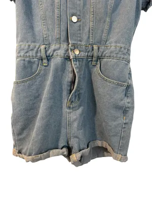 Denim Romper Blue Size M thumbnail 5