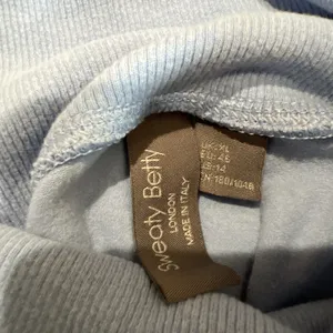 Sweaty Betty Harmonise Luxe Fleece Sweatshirt Coast Blue Sweater Size US‎ 14 thumbnail 8