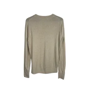 Quince Women’s S Oatmeal Cashmere Blend Crewneck Sweater Organic Cotton thumbnail 3