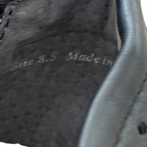 Dolce Vita Black‎ Perforated Leather Lug Sole Penny Loafers Size 8.5 thumbnail 6