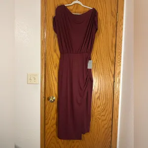 Lush Batwing Sleeve Slit Jersey Dress - NWT - Size XL thumbnail 2
