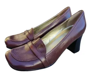 Vintage brown nine west Y2K pumps sz 6 thumbnail 1