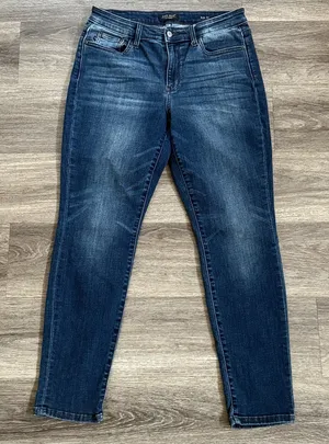 Judy Blue Indigo Slim Fit Jeans Women s Skinny Denim Stretchy Distressed thumbnail 1