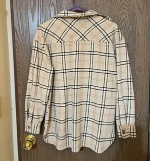She & Sky Flannel shacket- boutique thumbnail 2