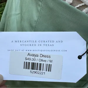 Le Lis Light Olive Green‎ Avaya Halter Satin Mini Dress Sz M Party Nightclub NWT thumbnail 7