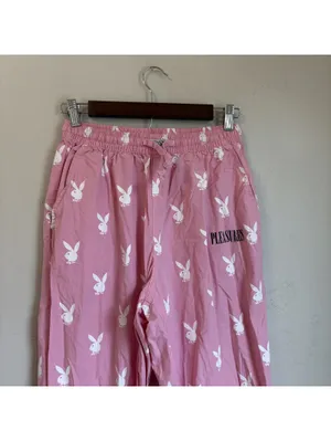 Pleasures x Playboy Pink All Over Print Beach Pants Lounge Trousers Small thumbnail 3