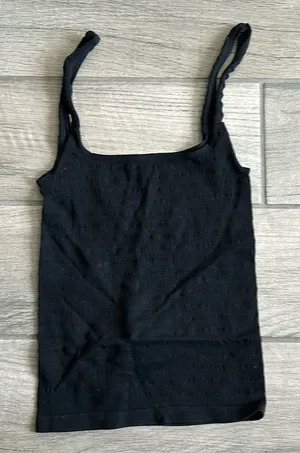 Intimately free people black stretch tank top thumbnail 1