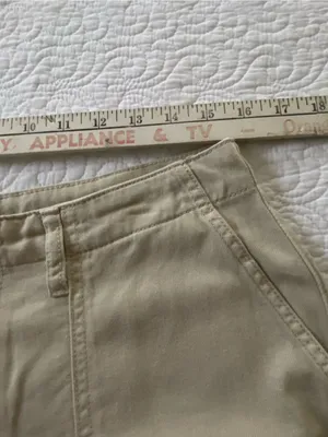 Time and Tru Wide-Leg High Waisted Pants in Beige Size 10 thumbnail 9
