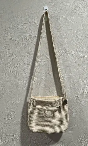 The Sak Crochet Mini Purse Crossbody Off White thumbnail 1