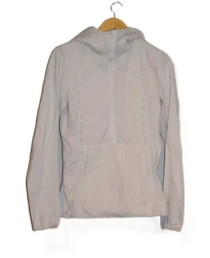 Lululemon Light Cream Primaloft Hooded Anorak Jacket Women's Activewear Size 6/8 thumbnail 1