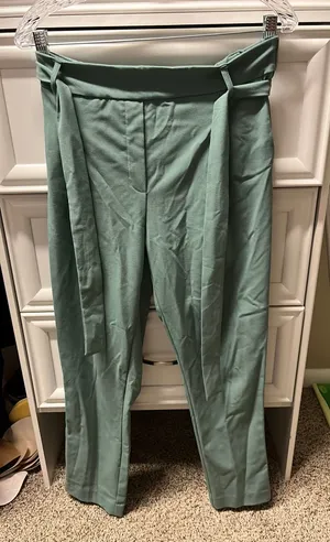 Green paperbag pants thumbnail 1