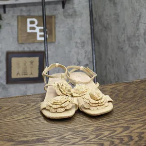NEW A New Day Womens Esme Floral Crochet Kitten Heels 92979007 Tan Brown 7.5M thumbnail 7