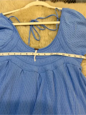 Free People It's Always You Top Cornflower Blue Babydoll Tunic Revolve Small thumbnail 5