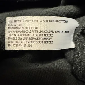 1926 | Wild Fable Striped‎ Fleece Full Zip Track Jacket Black Womens M thumbnail 5
