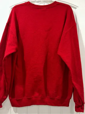 Big Cedar Crewneck Sweatshirt Women’s Large Red thumbnail 5