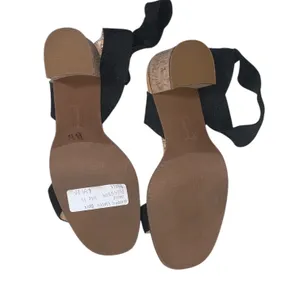 Maurices Hillary Black Block Heels Elastic Ankle Strap Womans 11 thumbnail 7