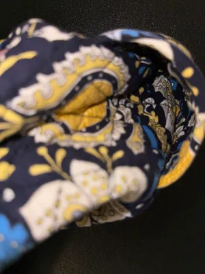 Vintage Vera Bradley Retired Ellie Blue Pattern‎ Quilted Shoulder Bag thumbnail 5