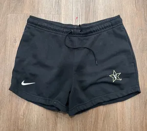 Nike Vanderbilt Commodores Women Black Fleece Shorts Size Medium Drawstring M thumbnail 1