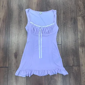 Kimchi Blue Urban Outfitters Sienna Ribbon Mini Dress Medium Coquette Fairy Soft thumbnail 2