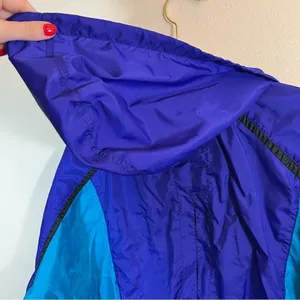 Vintage Nike Windbreaker Purple Blue Medium‎ Gray Tag thumbnail 11